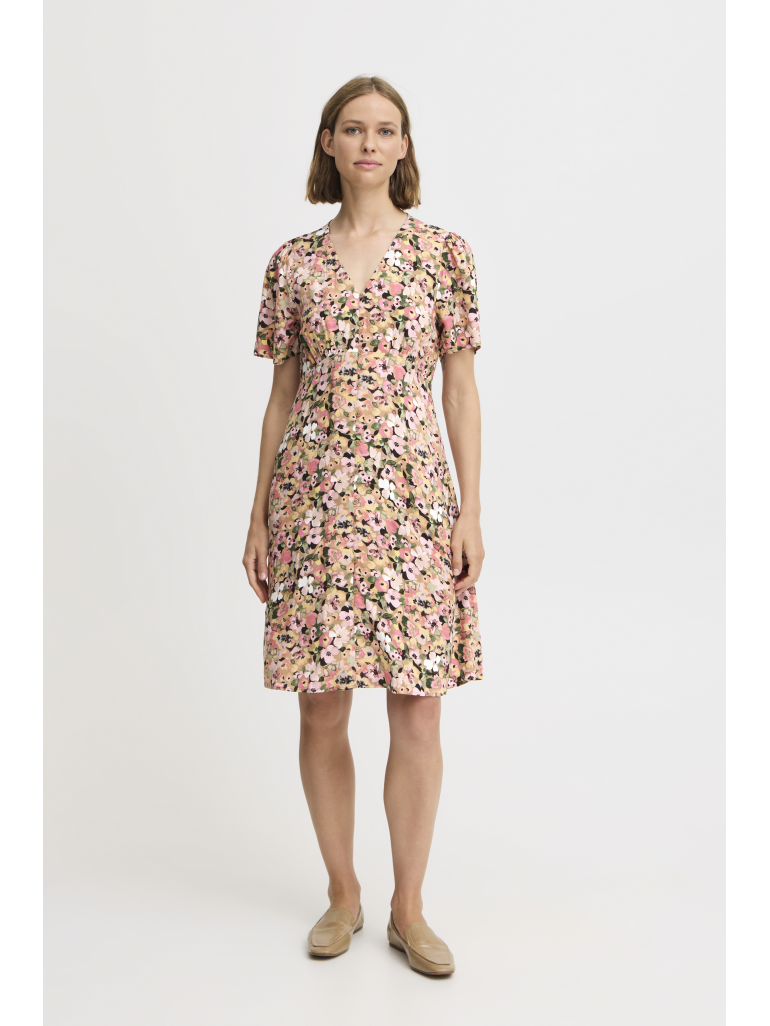 BYmmJoella Short Vneck Kjole