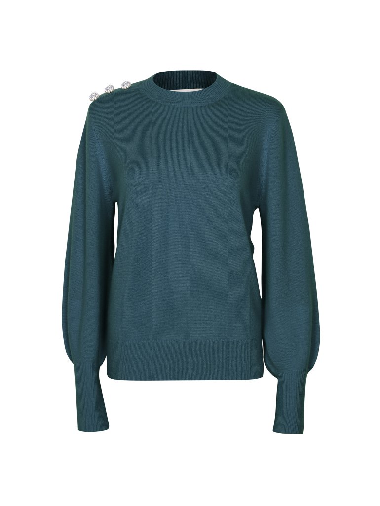 Rosemunde, Wool & Cashmere Pullover (Mountain blue)