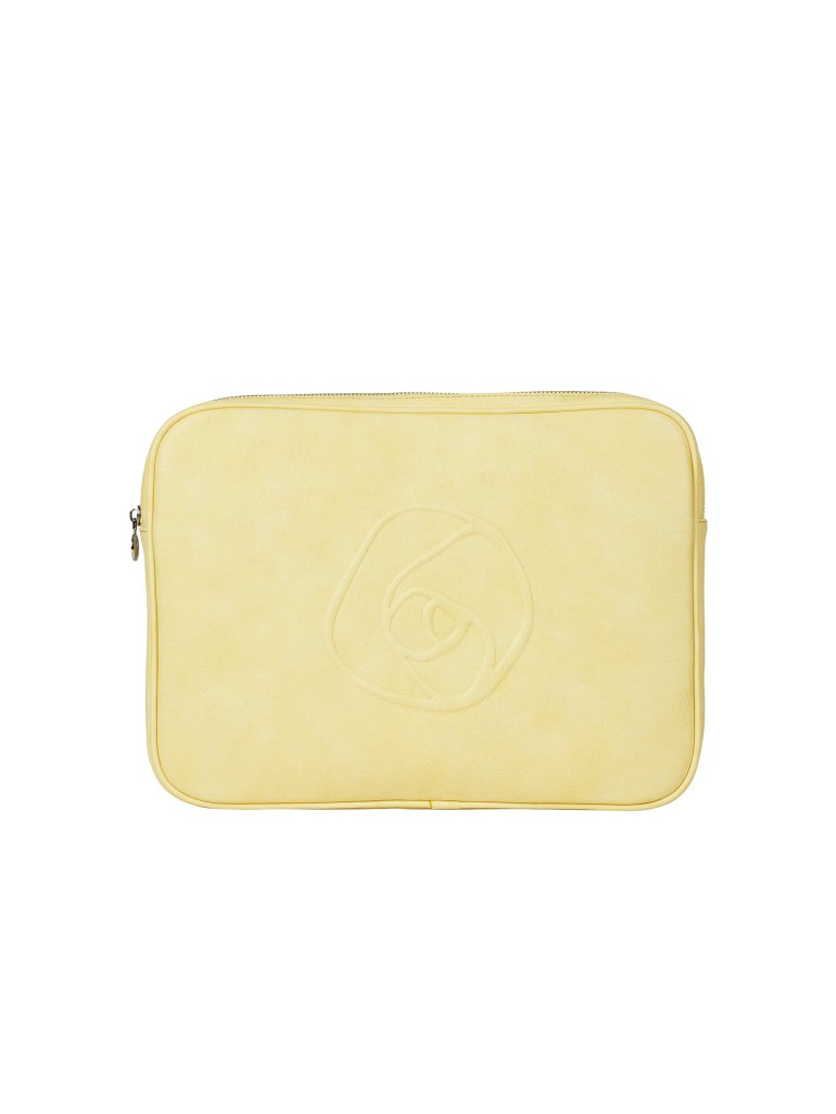 Computer Sleeve  (Pastel Yellow Silver) 