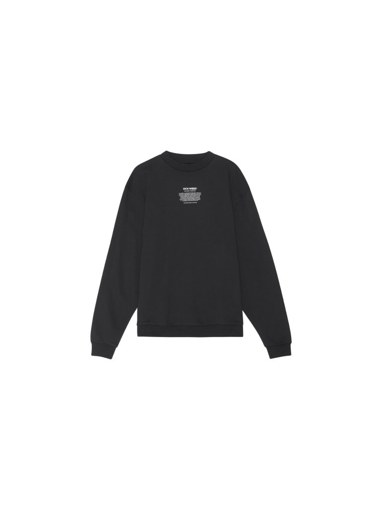 Copenhagen Cartel, Ocean Weed Unisex Sweatshirt (Black)