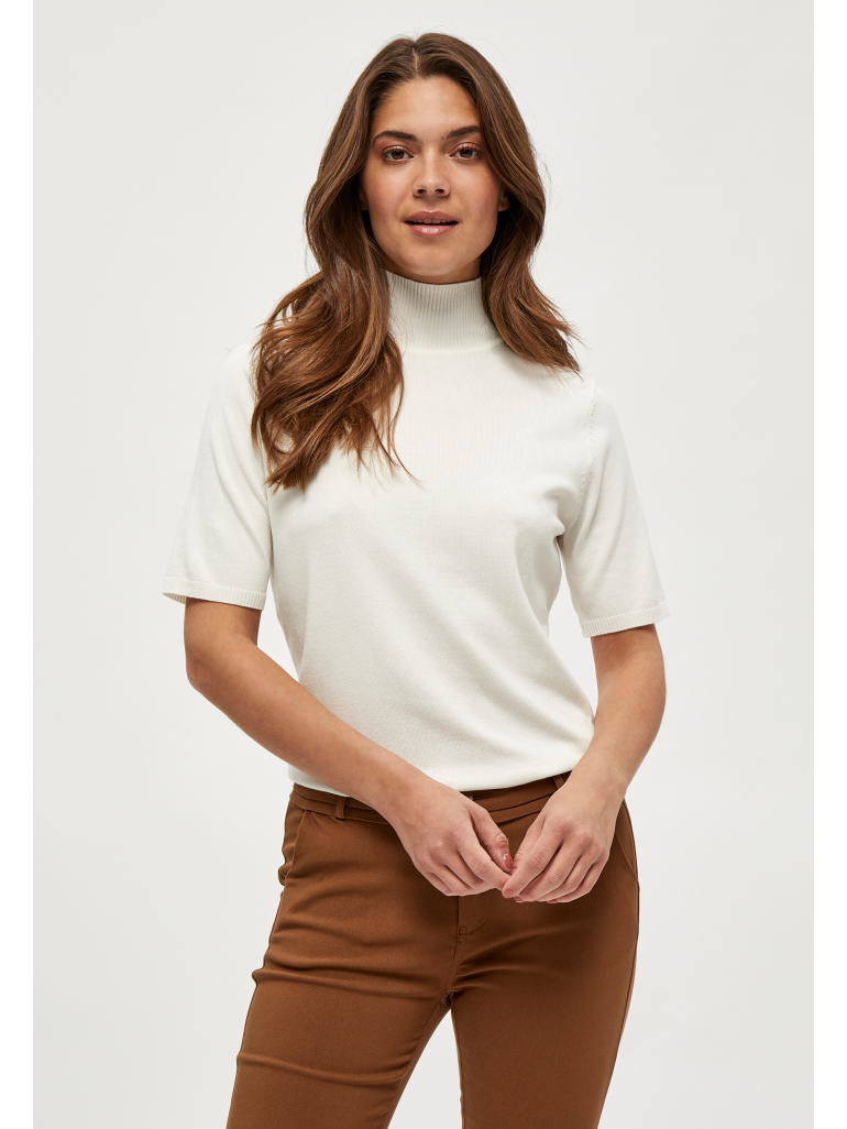 Lima Roll Neck Knit Hvid